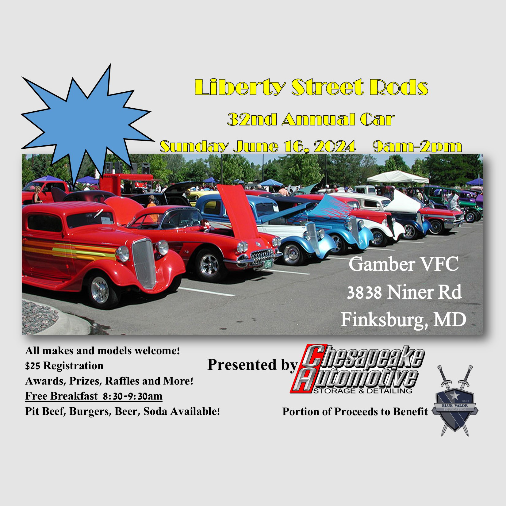 32nd Annual Liberty Street Rods Summer Car Show